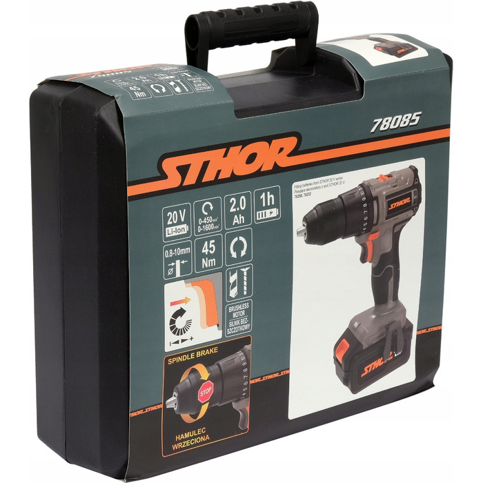 Акумуляторний шурупокрут Sthor 20 В 78085