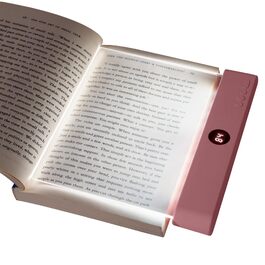 Світлодіодна плоска лампа для читання книг HOTUT Lightwedge, портативна LED-підсвітка сторінок для ліжка з захистом очей, рожева