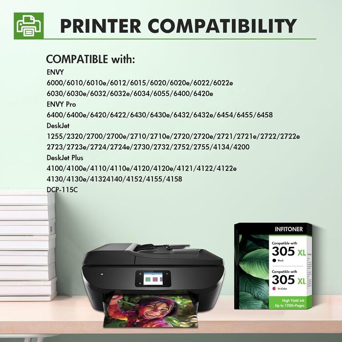 Картриджі для принтера HP 305XL (чорний/кольоровий) для моделей HP DeskJet 2820e, 4220e, 6020e, 6000 — подовжений ресурс
