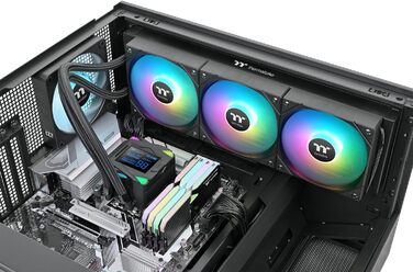 Система водяного охолодження Thermaltake LA360-S ARGB Black 360mm з підсвічуванням ARGB та дисплеєм