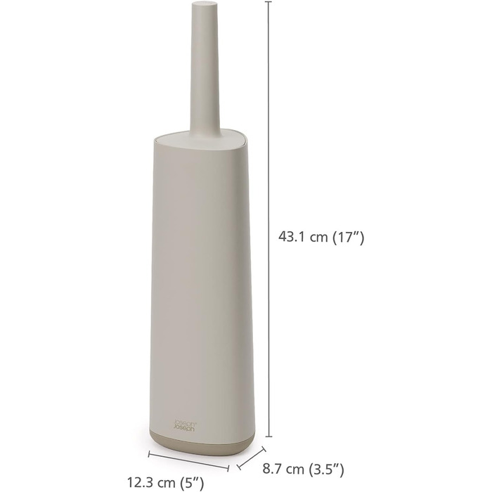 Набір для чищення унітазу Joseph Joseph Hygienic Silikon з тримачем, сірий/білий, Flex 360