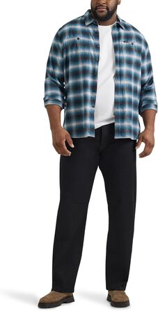 Чоловічі джинси Lee Extreme Motion Relaxed Straight, чорні (42W 36L)