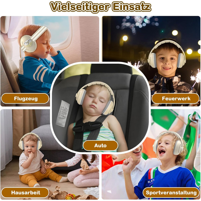 Навушники для захисту слуху дитини Yesay, 0-4 роки, 2-в-1, регульоване кріплення, для сну, подорожей та захисту від шуму