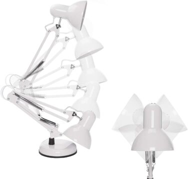 Ретро настільна лампа для робочого столу з гнучким підсвічуванням, з LED лампою (біле світло)