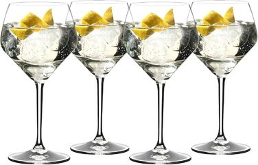 Набір келихів для джину RIEDEL 4 шт. з кришталевого скла, машинного виробництва