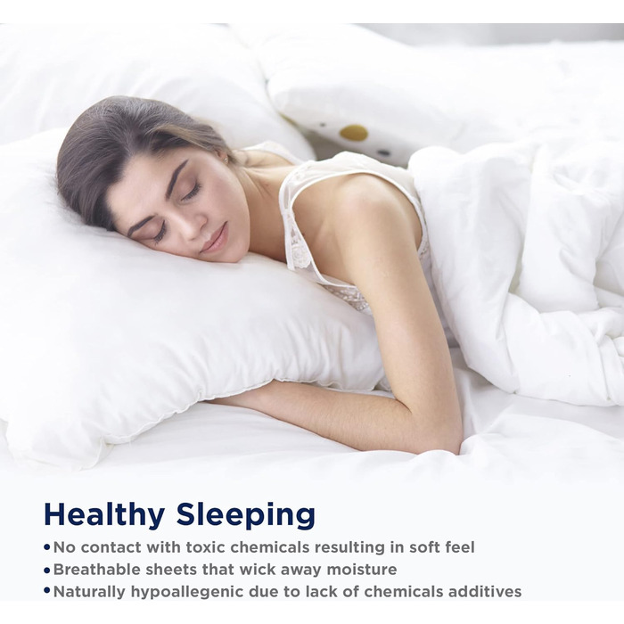LANE LINEN Pillowcases, King Set, 100% Egyptian Cotton Sateen, soft, cool, and smooth, thread count 1000, French Blue, 2 pieces