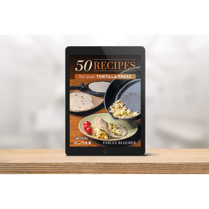 Пресс для тортилій/кесадільї Tortillada з чавуну, 30 см + E-book з 50 рецептами