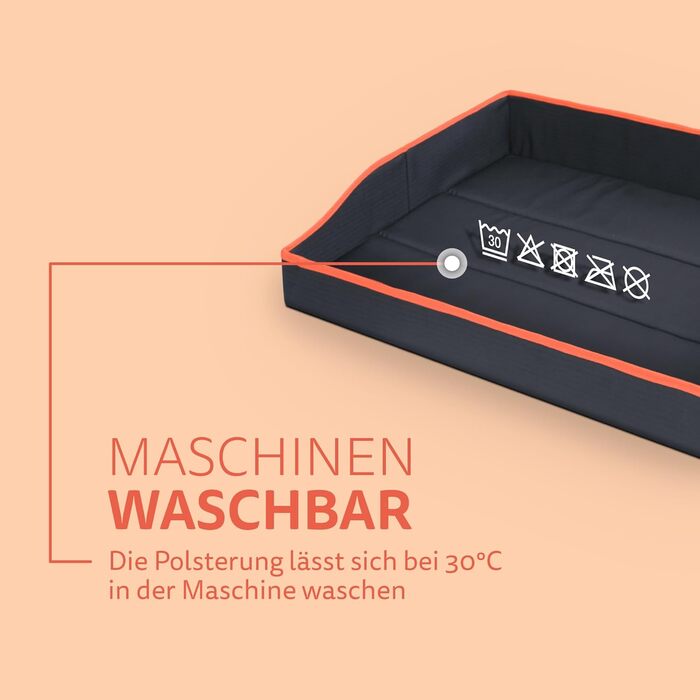 Кішечкове ліжко Betliving для собак та котів, зкладне, оранжеве (60x43 см)