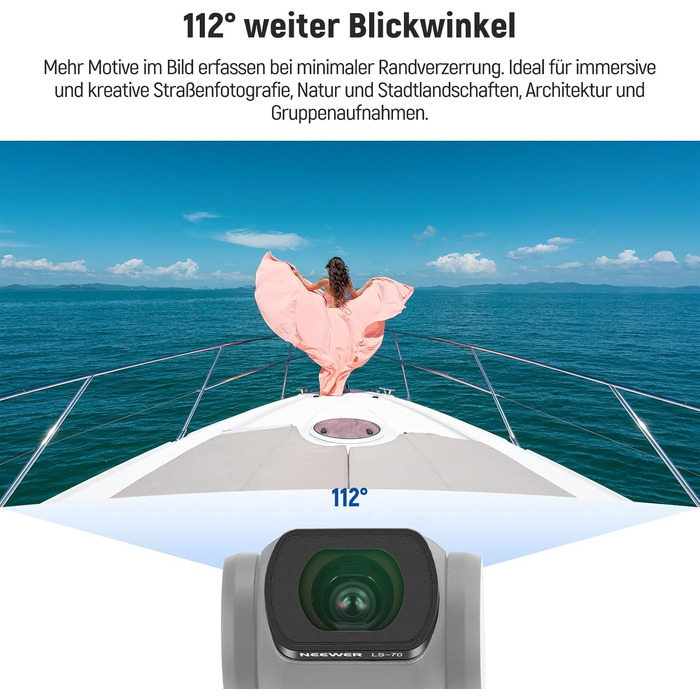 NEEWER Набір фільтрів ND для DJI Osmo Pocket 3: ND2-32, CPL, 0.72x, 112° Ширококутний об'єктив, 2 захисні плівки