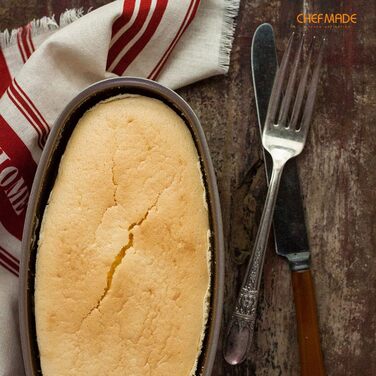 Форма для випічки CHEFMADE Ellipse для сирного пирога, овальна, 8 дюймів, антипригарна, золотиста, для духовки та мультиварки