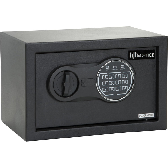 Офісний сейф Tresor COMPACT III з цифровим замком, 8.5 л, сталевий, чорний, 20x31x20 см