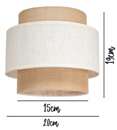 Підлогова лампа Glimex Modern E27 60 Вт, бежевий, білий, коричневий