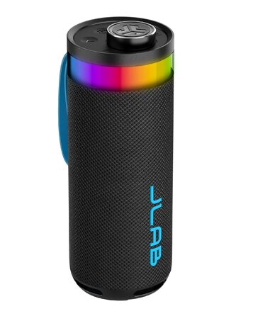 JLab Go Party: Портативна Bluetooth колонка з RGB підсвіткою, 10W, IP56 (Чорна)