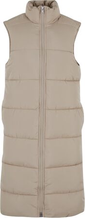 Жіночий жилет Urban Classics з пуховим наповнювачем, великий розмір 3XL, колір wet sand
