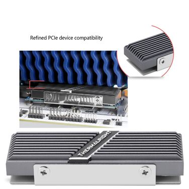 Радіатор охолодження SSD Thermalright TR-M.2 2280 для M.2 NVMe SSD, 13 мм, з теплопровідною пастою