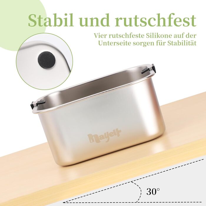 Миска для собак 3L без облизування, миска для пиття з нержавіючої сталі 304, миска для собак з неслизьким дном, для середніх та маленьких собак, придатна для миття в посудомийній машині