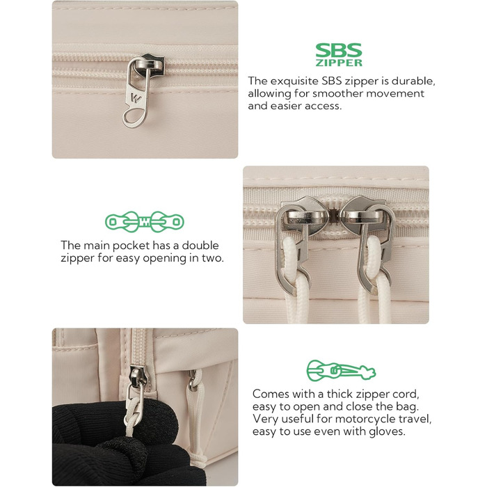 Сумка на пояс WATERFLY: спортивна, стильна, унісекс для чоловіків та жінок. Ідеальна для прогулянок, подорожей, MTB, тренувань з собакою (Бежевий)