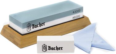 Набір точильних каменів Bacher Premium Schleifstein 400/1000/3000/8000. Точильний камінь, шліфувальний камінь, збірник інструкцій