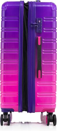 Набір валіз з полікарбонату | 3-кільний набір | Ручна валіза + Середня валіза + Велика валіза | Набір валіз | Турквіс (великий 75см, фіолетовий)