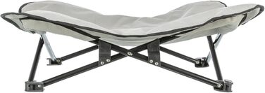 Килимок для собак TRIXIE Camping - зручний, складаний, з сумкою для перенесення - 69 x 20 x 69 см, до 15 кг, сірий/чорний