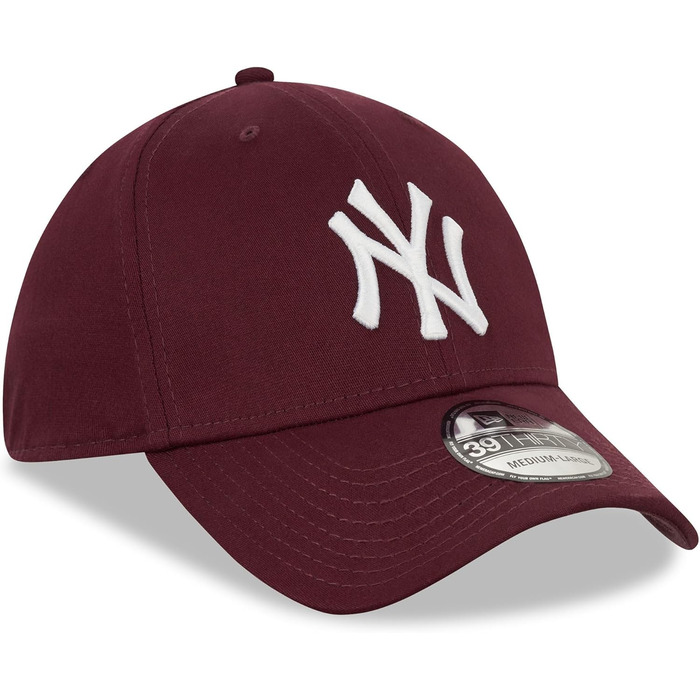 Кепка New Era MLB New York Yankees League Essential 39Thirty Stretch, Бордова, Зелена, Фіолетова (L-XL)