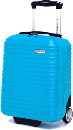 Чемодан на колесах Wittchen Groove Line L, великий, з ABS-пластику, 4 колеса, кодовий замок, чорний (підходить для Lufthansa/Eurowings/Ryanair)