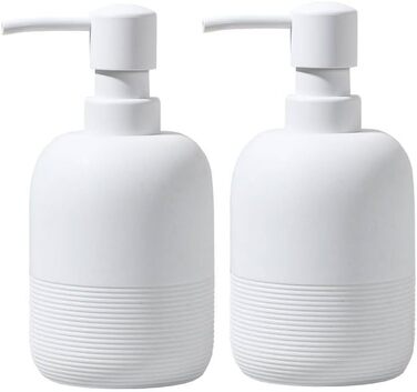 Набір дозаторів для мила та лосьйону для ванної кімнати та кухні, білий