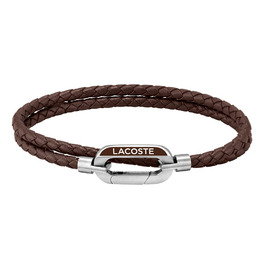 Браслет шкіряний чоловічий Lacoste STARBOARD синій, зелений, коричневий (коричневий)