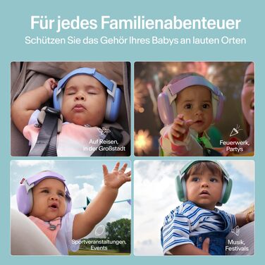 Дитячі захисні навушники Alpine Muffy Baby, шумозаглушення 24 дБ, до 5 років, бежевий колір