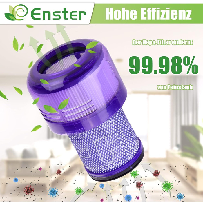 Фільтр HEPA для Dyson V12 Detect Slim Absolute Extra (3 шт) - Оригінальний змінний фільтр #971517-01