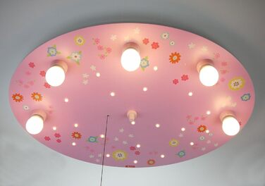 Дитяча стельова LED-лампа Niermann Standby Wölkchen Квітковий луг з нічником, Bungee Bunny