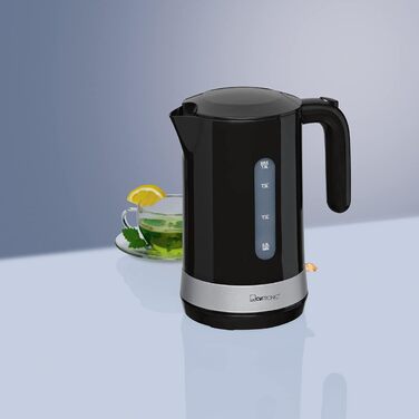 Електричний чайник Clatronic WK 3837: скляний, 1.7 л, BPA free, з підсвічуванням, для дому