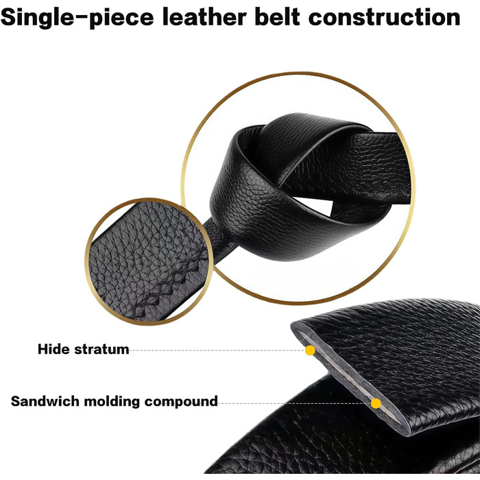 Чоловічий шкіряний ремінь автоматичної застібки без отворів, 35 мм, регульований, для ділових костюмів та джинсів, з антицарапинною пряжкою, елегантний дизайн