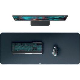 Leitz Великий килимок для миші для геймінгу, сірий, 100 x 40 см. Нековзне покриття, точне відстеження миші, легко миється. Підходить для офісу, дому та геймінгу.