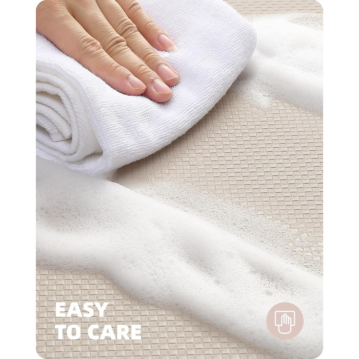 Color G Kitchen Runners 2 Pack, Washable Non-Slip Kitchen Rug, Oil-Proof and Waterproof Carpet for Kitchen, Rubber Backed Kitchen Mat for Dining Room, Kitchen, Runner Hallway (44x75CM + 44x150CM, Beige) Beige 44x75cm+44x150cm