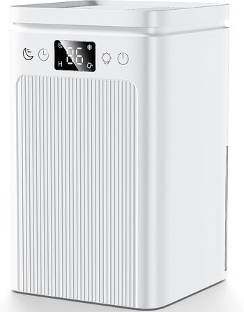 Електричний осушувач повітря 2.2L, портативний, тихий (35dB), з таймером, для спальні/квартири, білий
