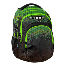 Шкільний багатокамерний рюкзак Minecraft Paso, чорний/багатокольоровий, 18 л