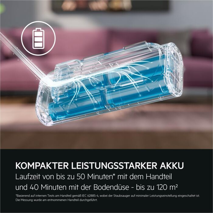 AEG ULTIMATE 7000 ÖKO AP71UB14AM акумуляторний пилосос, надпотужний, ультралегкий 2,2 кг, 70% перероблених матеріалів, до 40 хв роботи, 120 м², 5-ступенева фільтрація, для всіх підлог, автоматичний, матовий чорний