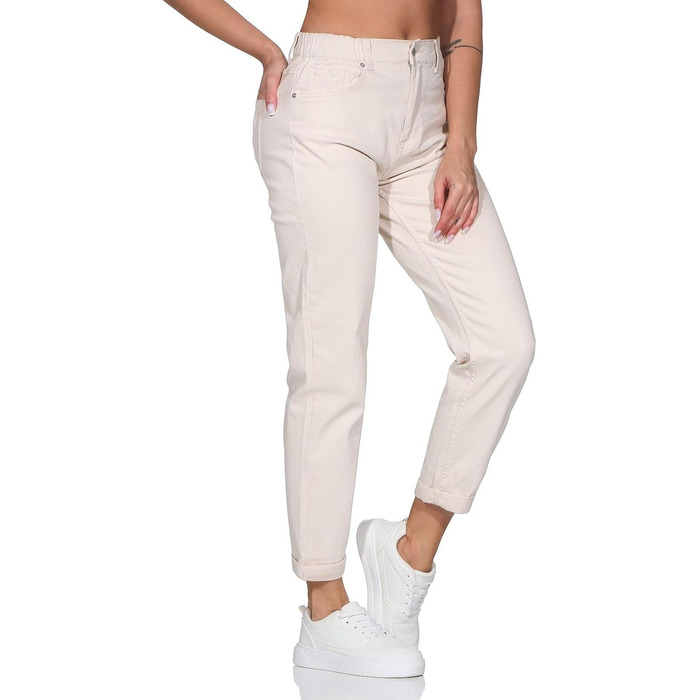 Джинси жіночі Hailys Mom Jeans з високою талією, укорочені, колір Nature (XXL)