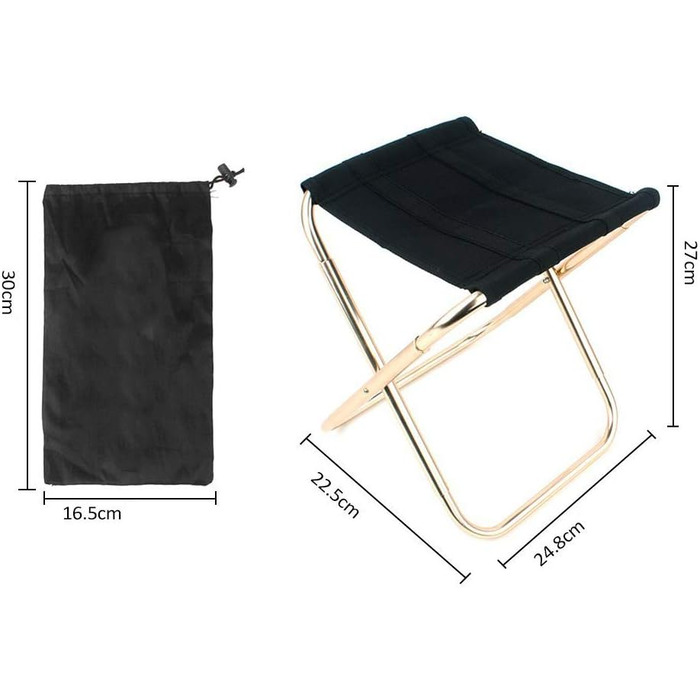 Легкий складаний стілець з алюмінію: портативний, для кемпінгу, риболовлі та подорожей