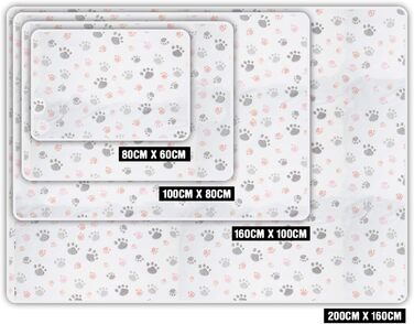ALLISANDRO® Тепла та м'яка ковдра для домашніх тварин: ковдра для собак та котів з флісу, 200x150 см, бежева