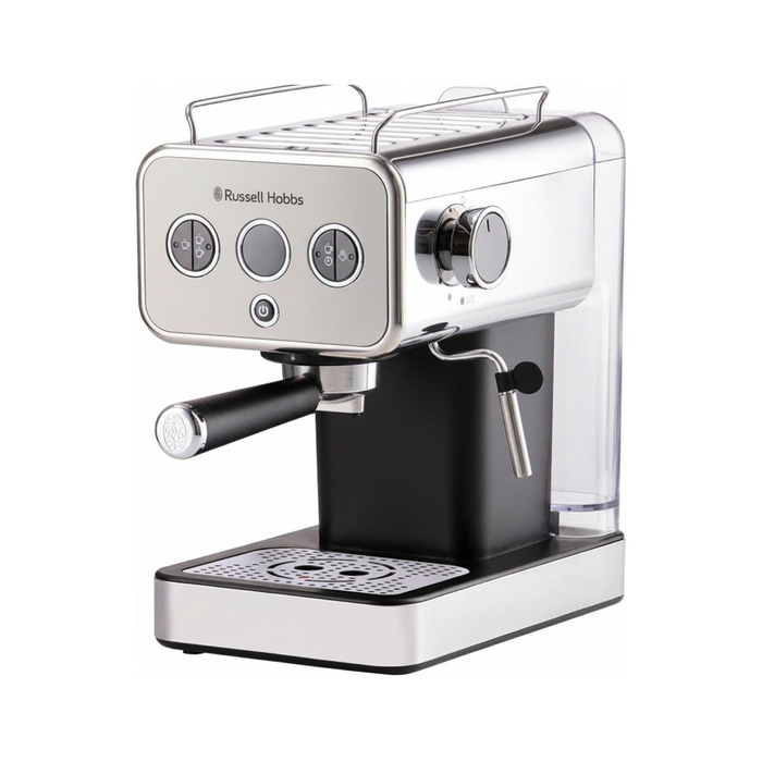 Чайник Russell Hobbs Distinctions з нержавіючої сталі 1,5л (швидка функція кип'ятіння, фільтр від накипу, зручний виливний носик, зовнішній індикатор рівня води) 26422-70 (може використовуватись як кавоварка)