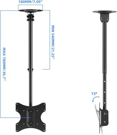Suptek Adjustable TV Wall Mount for LCD LED Plasma Flat Screens - Tilting & Swivel (23-43 inch)