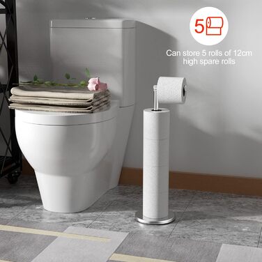 Підставка для туалетного паперу Newpop, нержавіюча сталь, без свердління, підлогова, для зберігання рулонів