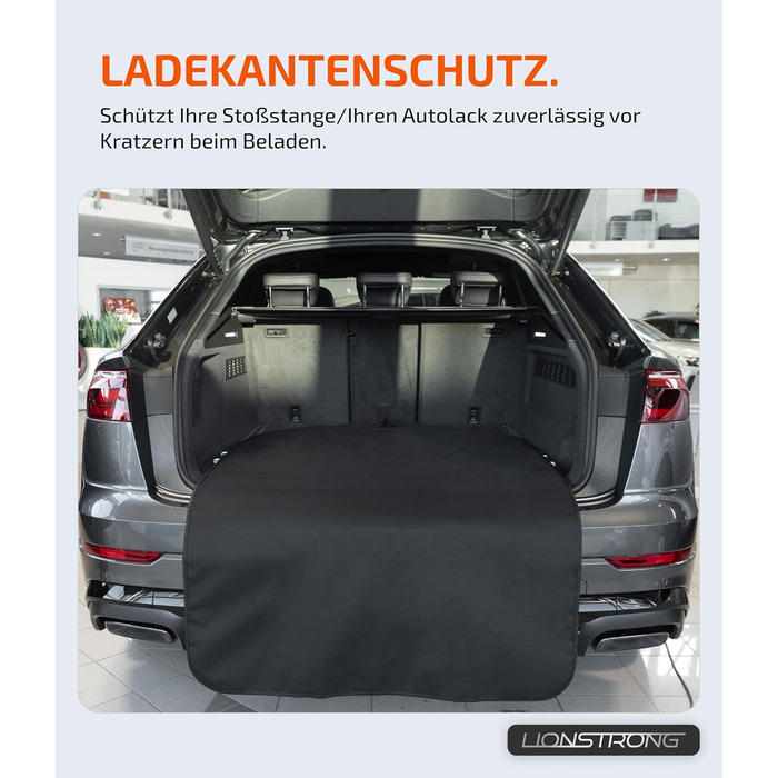 Захист для багажника автомобіля [З М'ЯКОЮ ПОВЕРХНЕЮ & ВОДОНЕПРОНИЙ] – Універсальний килимок для багажника, підходить для легкових автомобілів та SUV – Захист для багажника від бруду, подряпин та води (100x150 см)