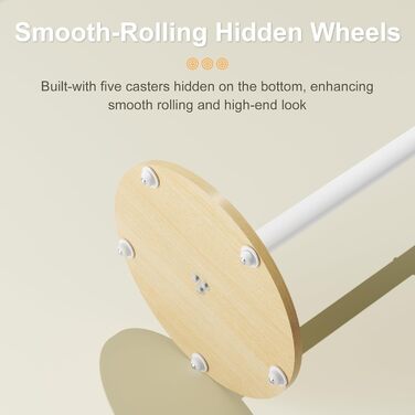 Підставка для телевізора Unho з коліщатками, регульована по висоті, для телевізорів 40-75 дюймів, VESA 600x400 мм, до 50 кг, біла