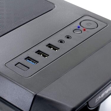 Комп'ютерний корпус EMPIRE GAMING Warmachine - середній ATX корпус з 4 тихими вентиляторами та RGB підсвічуванням