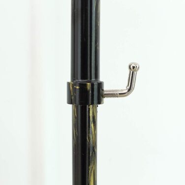 Clothes Rack Clothes Rail Coat Rack with Shoe Storage, Width 136cm, Vintage Style Metal Height Adjustable from 126 to 200 cm (Bronze Black)