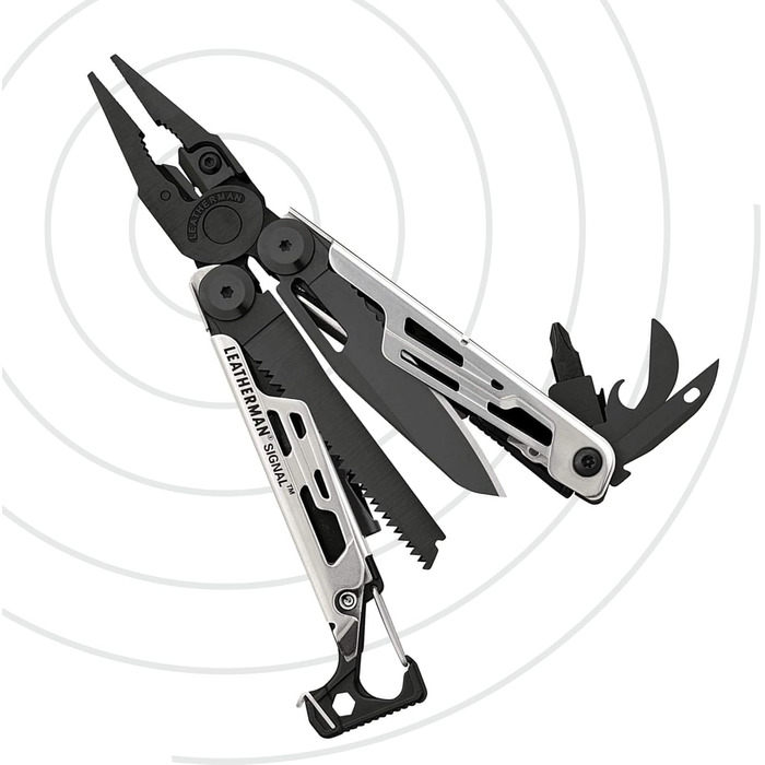 Leatherman Signal Multi-Tool with Nylon Sheath - 19 Tools for Camping, Survival, and Outdoor Adventures