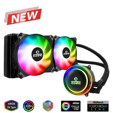 Система водяного охолодження EMPIRE GAMING Guardian G-V20 AIO 240мм для ПК – CPU, RGB, Intel/AMD